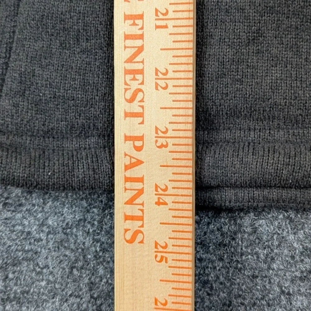 The North Face Womens XS Full Zip Fleece Jacket Charcoal Gray Sherpa Collar Logo - Picture 9 of 12
